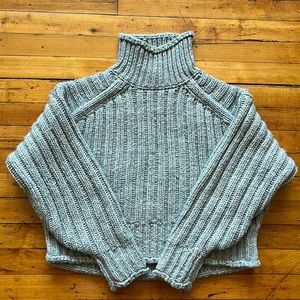 Gray pullover sweater